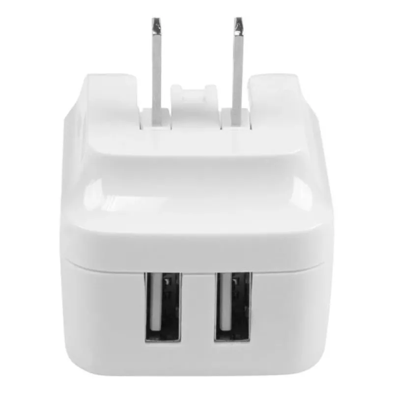 StarTech.com Dwukieszeniowa ładowarka USB ścienna - podróże międzynarodowa - 17W/3.4A - biała