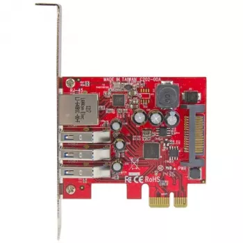 StarTech.com Karta PCI Express 3-port USB 3.0 + Gigabit Ethernet