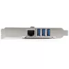 StarTech.com Karta PCI Express 3-port USB 3.0 + Gigabit Ethernet