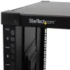StarTech.com 4-Post 9U Mobile Open Frame Server Rack, Four Post sieciowy Rack with Wheels, 19 inch Rolling Rack for Home/Office Narrow Floor Spaces, Small Data Rack for Computer/AV/IT Equipment - TAA Compliant