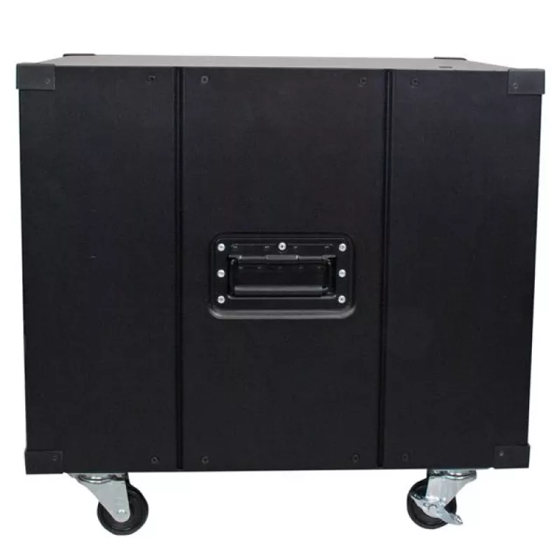 StarTech.com 4-Post 9U Mobile Open Frame Server Rack, Four Post sieciowy Rack with Wheels, 19 inch Rolling Rack for Home/Office Narrow Floor Spaces, Small Data Rack for Computer/AV/IT Equipment - TAA Compliant