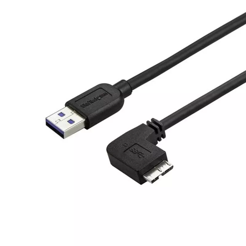 StarTech.com cienki Micro USB 3.0 kabel - M/M - Right-Angle Micro-USB - 0.5m (20in)
