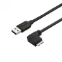 StarTech.com cienki Micro USB 3.0 kabel - M/M - Right-Angle Micro-USB - 0.5m (20in)