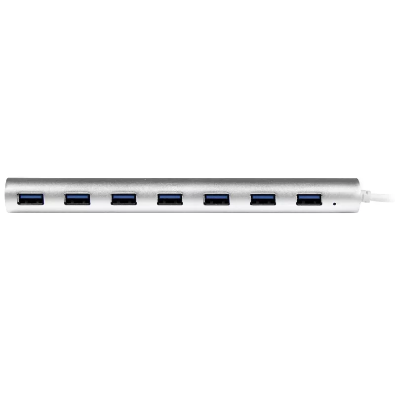 StarTech.com 7-portowy hub USB, USB A do 7x portów USB-A, USB 5Gbps, wytrzymała konstrukcja, zasilanie z magistrali lub własne, przenośny hub USB 3.0 do laptopa z zasilaczem