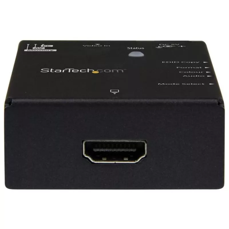 StarTech.com Emulator EDID dla wyświetlaczy HDMI - 1080p, Czarny, Stal, RoHS, CE, FCC, 1920 x 1080 pikseli, 720p, 1080p, HDMI