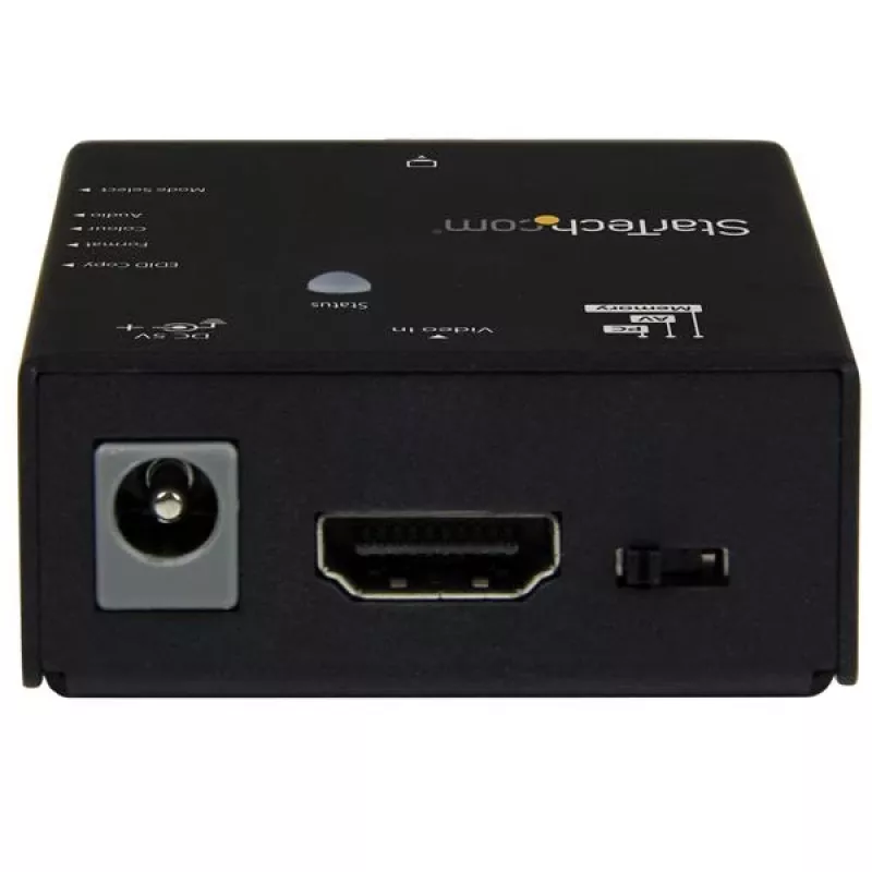 StarTech.com Emulator EDID dla wyświetlaczy HDMI - 1080p, Czarny, Stal, RoHS, CE, FCC, 1920 x 1080 pikseli, 720p, 1080p, HDMI