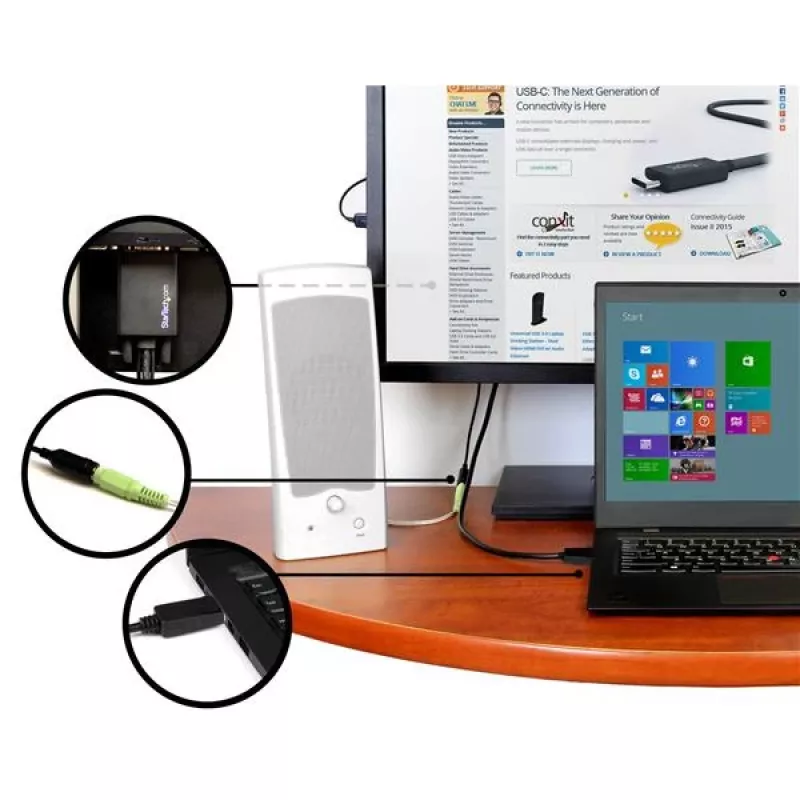 StarTech.com adapter kablowy DisplayPort na VGA z audio - 1,8 m (6 stóp)