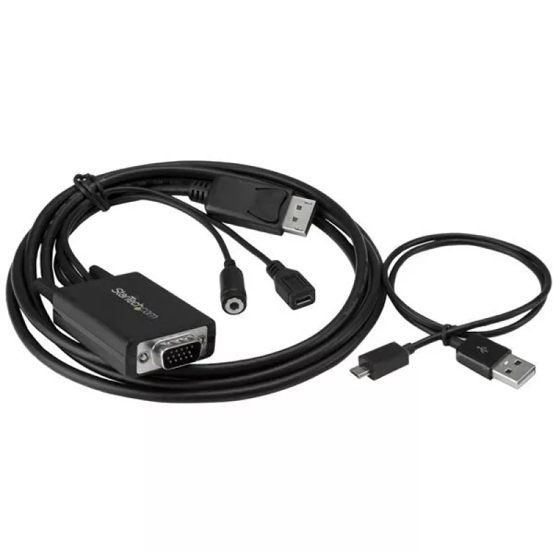 StarTech.com adapter kablowy DisplayPort na VGA z audio - 1,8 m (6 stóp)
