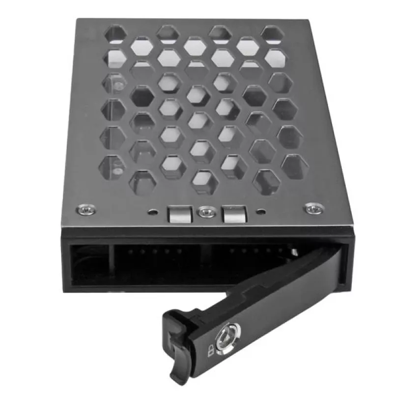 StarTech.com Tacka na dysk twardy 2,5 cala z możliwością hot swap, 2,5 cala, Panel maskownicy, Czarny, Srebrny, 2,5 cala, Plastik, Stal, 70 mm