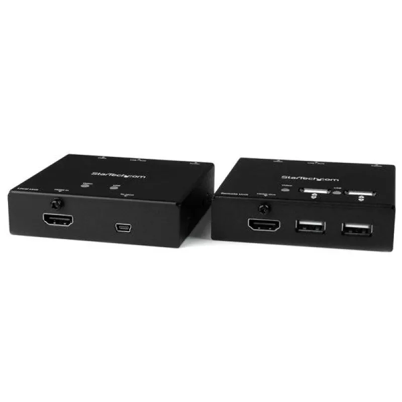 StarTech.com Przedłużacz HDMI przez CAT6 z 4-portowym hubem USB – 50 m – 1080p