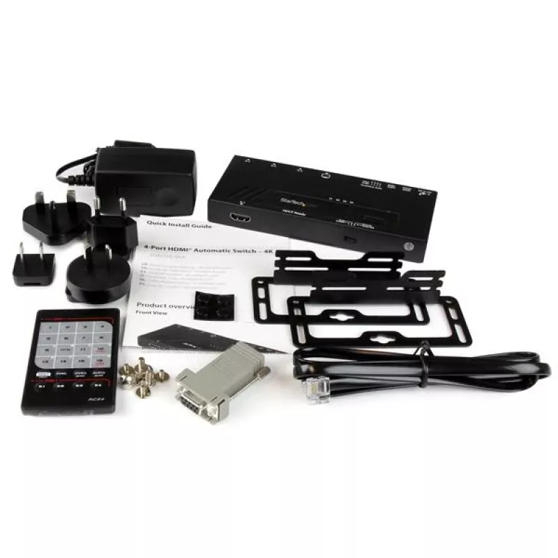 StarTech.com 4-portowy automatyczny przełącznik wideo HDMI - 4K z szybkim przełączaniem