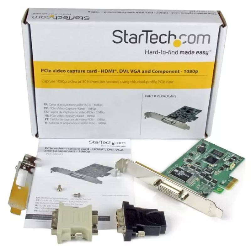 Karta przechwytująca PCIe wysokiej rozdzielczości StarTech.com - HDMI VGA DVI i komponent - 1080P - TAA