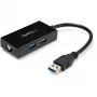 StarTech.com adapter USB na Ethernet, konwerter USB 3.0 na 10/100/1000 Gigabit Ethernet LAN do laptopów, dołączony kabel 30 cm, adapter USB na RJ45, karta sieciowa USB, sieciowy adapter USB