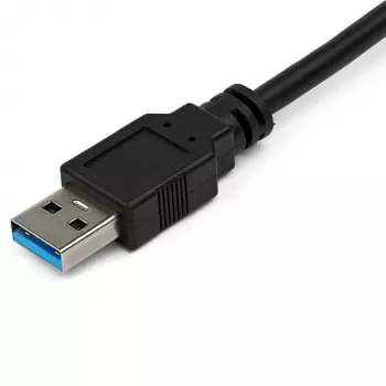 StarTech.com adapter USB na Ethernet, konwerter USB 3.0 na 10/100/1000 Gigabit Ethernet LAN do laptopów, dołączony kabel 30 cm, adapter USB na RJ45, karta sieciowa USB, sieciowy adapter USB