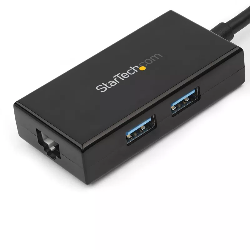 StarTech.com adapter USB na Ethernet, konwerter USB 3.0 na 10/100/1000 Gigabit Ethernet LAN do laptopów, dołączony kabel 30 cm, adapter USB na RJ45, karta sieciowa USB, sieciowy adapter USB