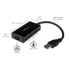 StarTech.com adapter USB na Ethernet, konwerter USB 3.0 na 10/100/1000 Gigabit Ethernet LAN do laptopów, dołączony kabel 30 cm, adapter USB na RJ45, karta sieciowa USB, sieciowy adapter USB