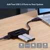 StarTech.com adapter USB na Ethernet, konwerter USB 3.0 na 10/100/1000 Gigabit Ethernet LAN do laptopów, dołączony kabel 30 cm, adapter USB na RJ45, karta sieciowa USB, sieciowy adapter USB