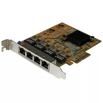 StarTech.com 4-Portowa Karta Sieciowa Gigabit PCIe, wewnętrzna, przewodowa, PCI Express, Ethernet, 2000 Mbit/s