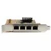 StarTech.com 4-Portowa Karta Sieciowa Gigabit PCIe, wewnętrzna, przewodowa, PCI Express, Ethernet, 2000 Mbit/s