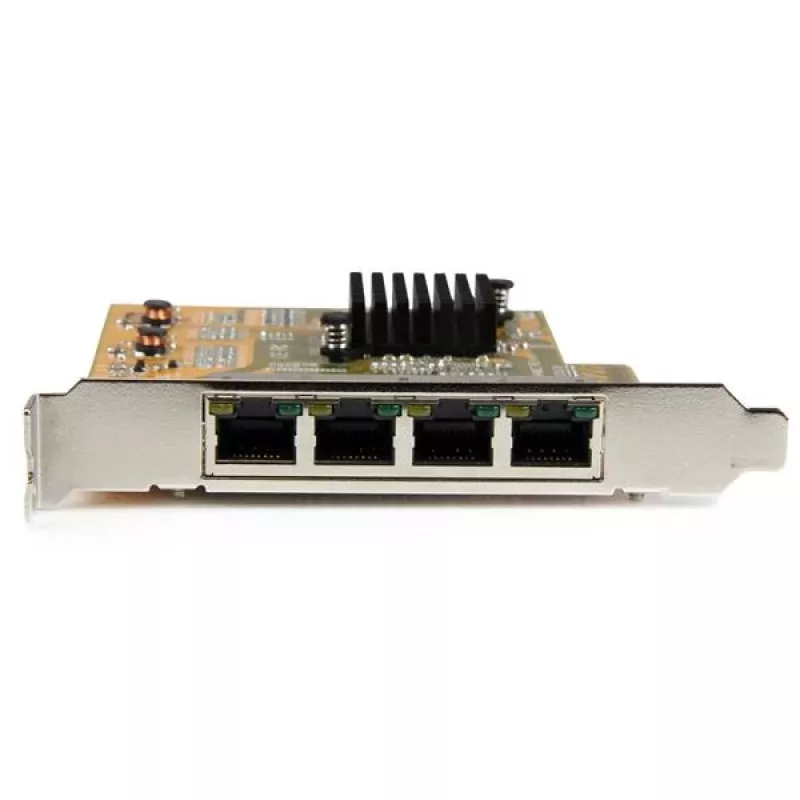 StarTech.com 4-Portowa Karta Sieciowa Gigabit PCIe, wewnętrzna, przewodowa, PCI Express, Ethernet, 2000 Mbit/s