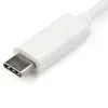 StarTech.com Adapter USB-C do VGA - Biały, 3.2 Gen 1 (3.1 Gen 1), USB Type-C, wyjście VGA (D-Sub), 1920 x 1200 pikseli