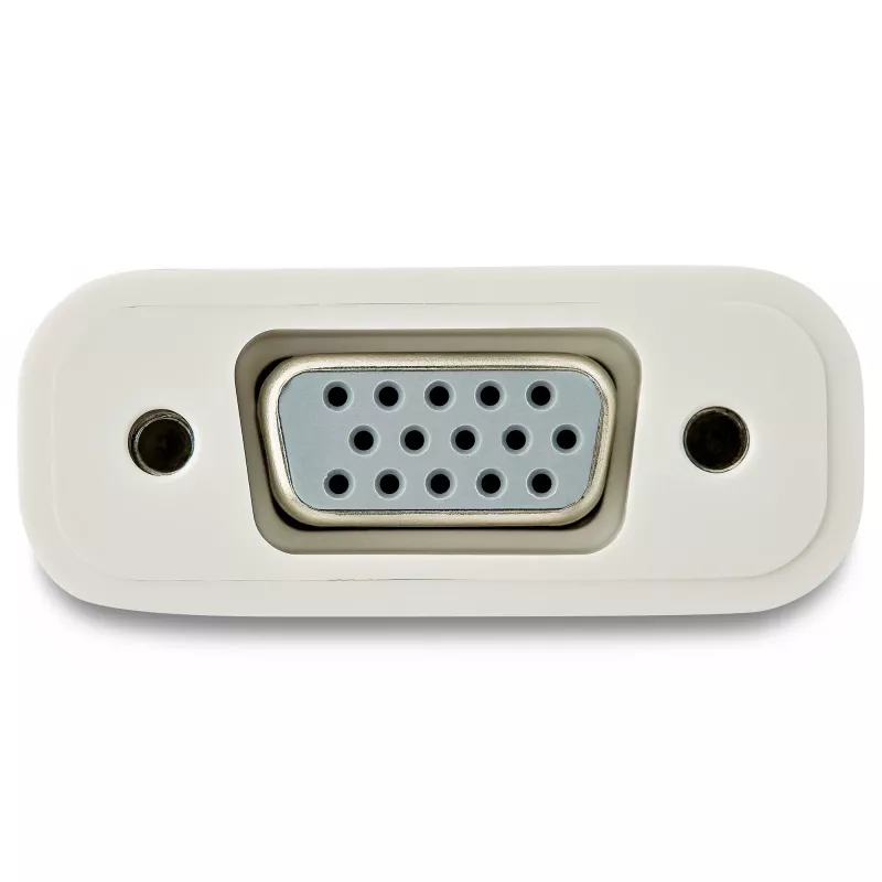 StarTech.com Adapter USB-C do VGA - Biały, 3.2 Gen 1 (3.1 Gen 1), USB Type-C, wyjście VGA (D-Sub), 1920 x 1200 pikseli