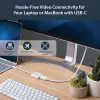 StarTech.com Adapter USB-C na DisplayPort - 4K 60Hz/8K 30Hz - Przejściówka USB Type-C na DP 1.4 HBR2 - Kompaktowy konwerter wideo monitora USB-C (DP Alt Mode) - Kompatybilny z Thunderbolt 3 - Biały