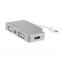 StarTech.com USB-C wieloportowy adapter wideo z HDMI, VGA, Mini DisplayPort lub DVI – USB-C adapter do monitora z HDMI 1.4 lub mDP 1.2 (4K) – VGA lub DVI (1080p) – srebrny aluminiowy