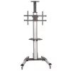 StarTech.com Wózek pod telewizor – Regulacja wysokości – Blokowane kółka, 40 kg, 81,3 cm (32 cale), 190,5 cm (75 cali), 200 x 200 mm, 600 x 400 mm, 1110–1510 mm