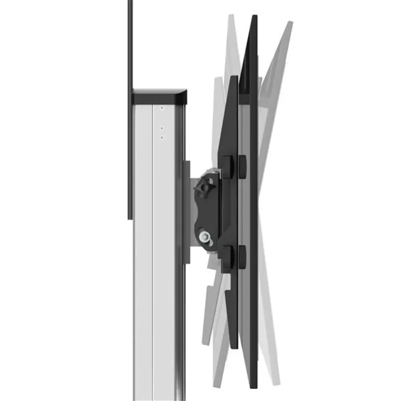 StarTech.com Wózek pod telewizor – Regulacja wysokości – Blokowane kółka, 40 kg, 81,3 cm (32 cale), 190,5 cm (75 cali), 200 x 200 mm, 600 x 400 mm, 1110–1510 mm