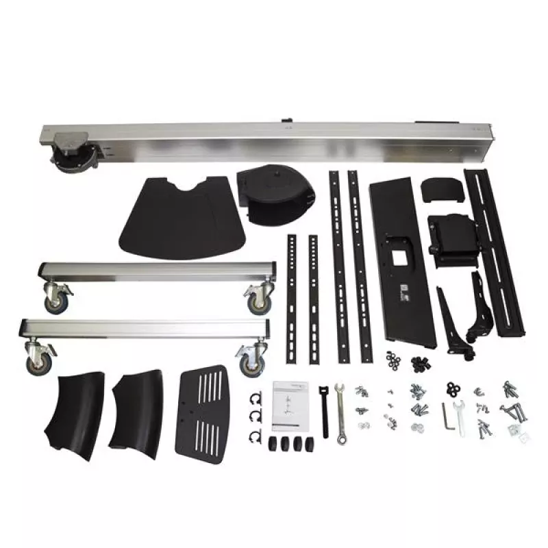 StarTech.com Wózek pod telewizor – Regulacja wysokości – Blokowane kółka, 40 kg, 81,3 cm (32 cale), 190,5 cm (75 cali), 200 x 200 mm, 600 x 400 mm, 1110–1510 mm