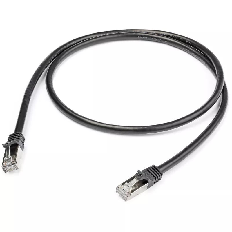 StarTech.com Kabel krosowy Cat6 - Ekranowany (SFTP) - 1 m, czarny