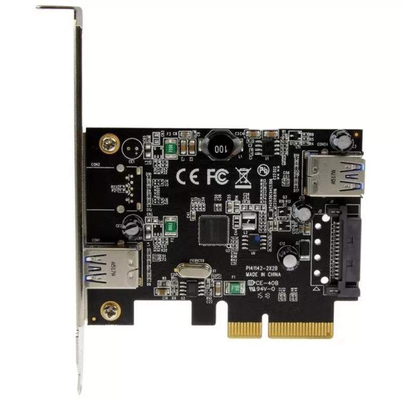 StarTech.com 2-Portowa karta USB 3.1 (10 Gb/s) – USB-A, 1x zewnętrzny, 1x wewnętrzny – PCIe