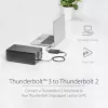 Adapter StarTech.com Thunderbolt 3 na Thunderbolt 2 — laptop TB3 do wyświetlaczy i urządzeń TB2 — konwerter Thunderbolt 2 20 Gb/s lub Thunderbolt 1 10 Gb/s — certyfikat Thunderbolt 3 — Windows/Mac