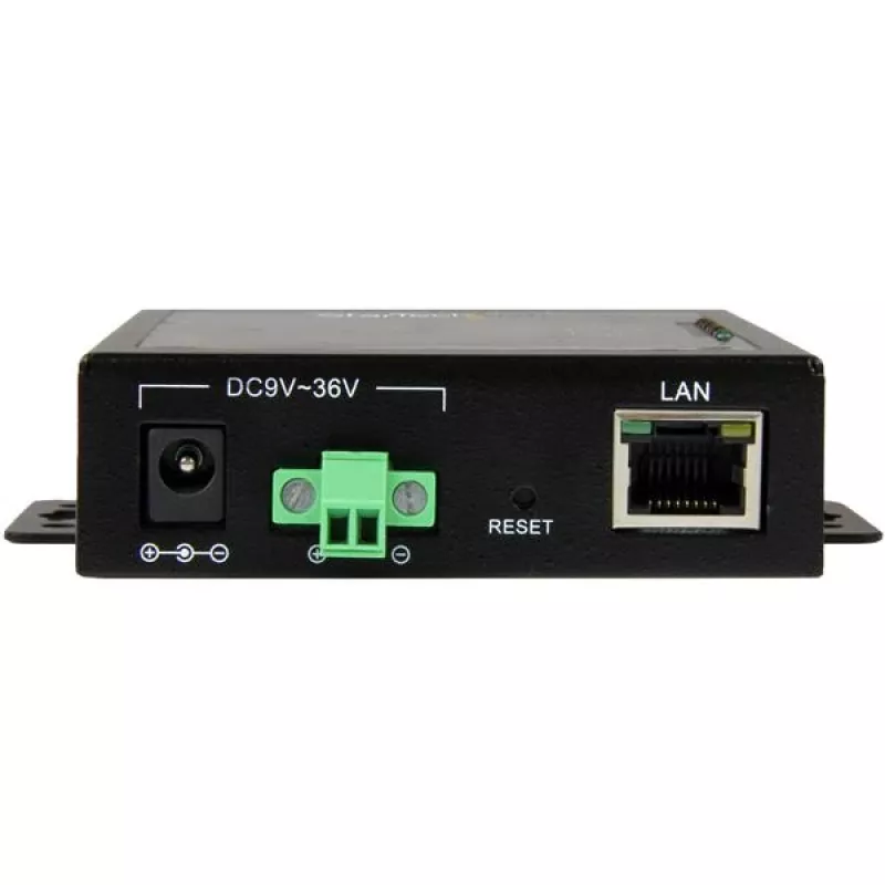 StarTech.com 2-portowy szeregowy serwer urządzeń Ethernet RS232 - metalowy i z możliwością montażu