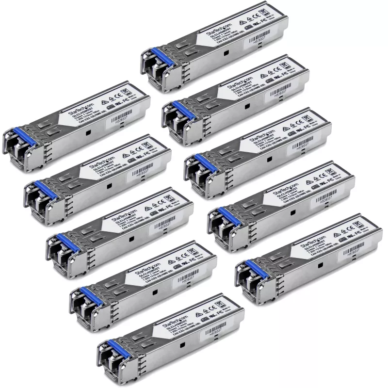 StarTech.com Moduł nadajnika-odbiornika SFP zgodny z Cisco GLC-LH-SMD - 1000BASE-LX/LH - zestaw 10 sztuk