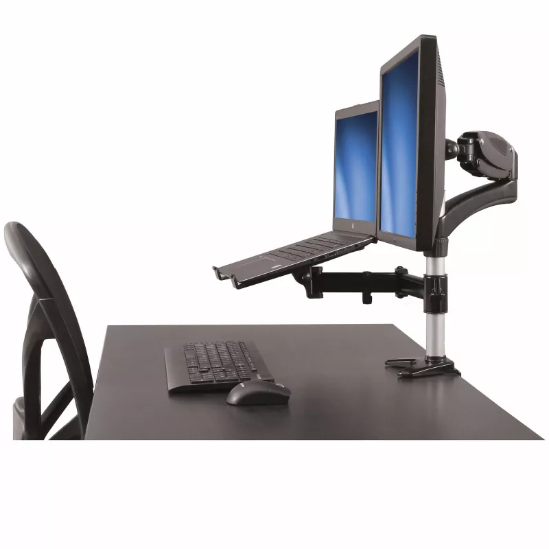 StarTech.com Ramię monitora z uchwytem do laptopa montowane na biurku - Pełny zakres ruchu - Przegubowe