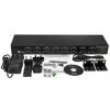 StarTech.com 16-portowy koncentrator adaptera USB-na-szeregowy, USB 2.0 Typ-B, szeregowy, 480 Mbit/s, czarny, stal, 36 W