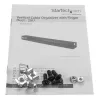 StarTech.com Pionowy organizer kabli z prowadnicami palcowymi - 0U - 3 stopy
