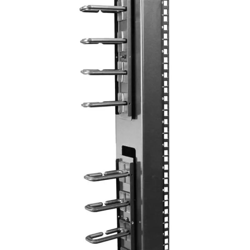 StarTech.com Pionowy organizer kabli z zaczepami typu D-Ring - 0U - 6 stóp