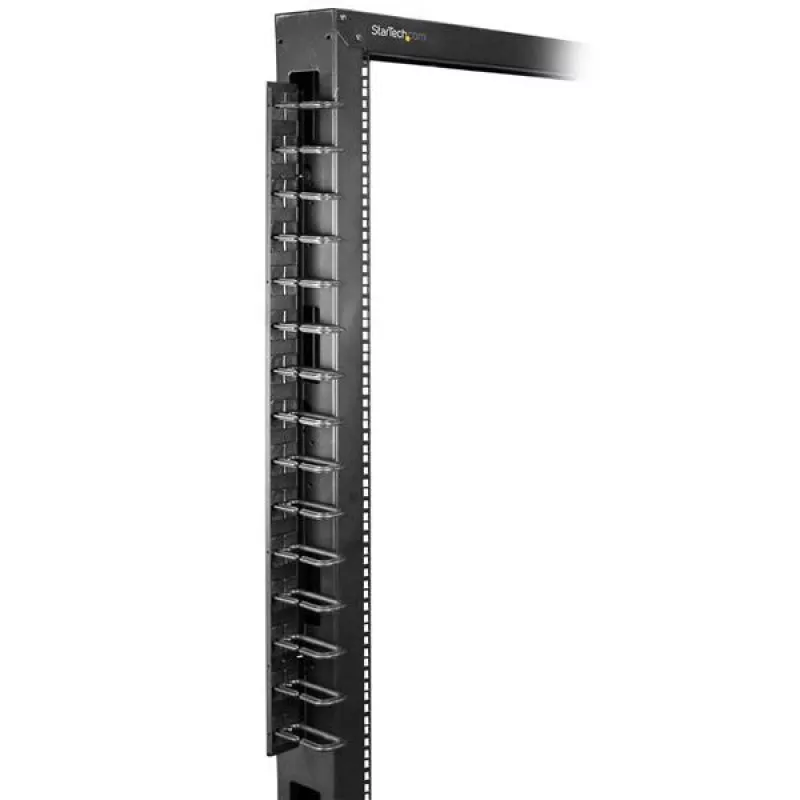 StarTech.com Pionowy organizer kabli z zaczepami typu D-Ring - 0U - 6 stóp