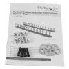 StarTech.com Pionowy organizer kabli z zaczepami typu D-Ring - 0U - 6 stóp