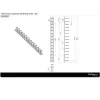 StarTech.com Pionowy organizer kabli z haczykami typu D-Ring - 0U - 2,8 stopy
