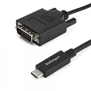 StarTech.com 6,6 stopy (2m) kabel USB-C do DVI - 1920 x 1200 - Czarny