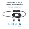 StarTech.com 3ft (1m) USB C to HDMI kabel - 4K 30Hz USB Type-C to HDMI Video Display Converter - USB-C DP Alt Mode to HDMI Monitor Adapter Cord - Thunderbolt Kompatybilny