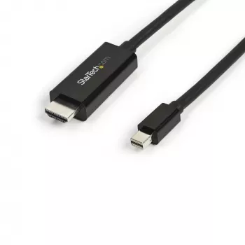 Kabel StarTech.com 10 stóp (3 m) Mini DisplayPort do HDMI - Wideo 4K 30 Hz - adapter kablowya mDP do HDMI - Mini DP lub Thunderbolt 1/2 Mac/PC do monitora/wyświetlacza HDMI - Przewód konwertera mDP do HDMI