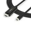 Kabel StarTech.com 10 stóp (3 m) Mini DisplayPort do HDMI - Wideo 4K 30 Hz - adapter kablowya mDP do HDMI - Mini DP lub Thunderbolt 1/2 Mac/PC do monitora/wyświetlacza HDMI - Przewód konwertera mDP do HDMI