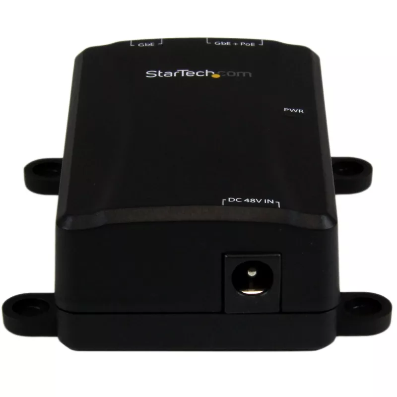 StarTech.com 1-Portowy Gigabitowy Midspan - Iniektor PoE+ - 802.3at i 802.3af