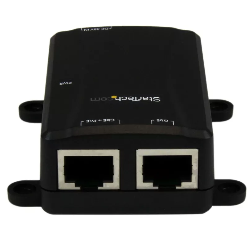 StarTech.com 1-Portowy Gigabitowy Midspan - Iniektor PoE+ - 802.3at i 802.3af