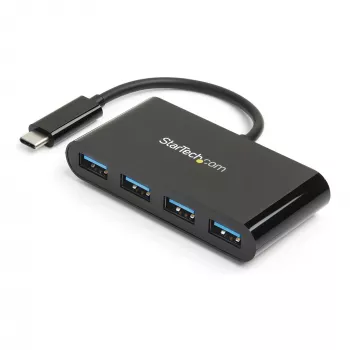 StarTech.com 4-portowy hub USB-C - USB-C na 4x USB-A - hub USB 3.0 - zasilany z magistrali~4-portowy hub USB-C - USB-C na 4x USB-A - hub USB 3.0 - 5 Gb/s - zasilany z magistrali